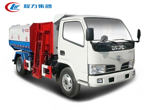 國六東風(fēng)多利卡掛桶式垃圾車
